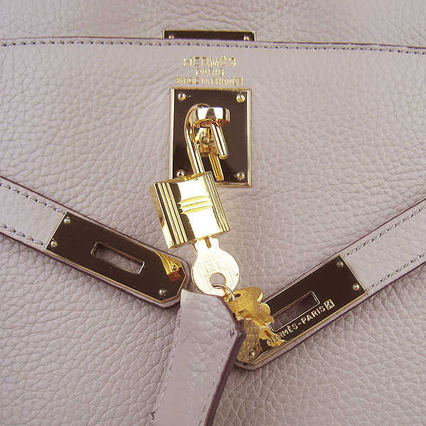 High Quality Hermes Kelly 35cm Togo Leather Bag Grey 6308